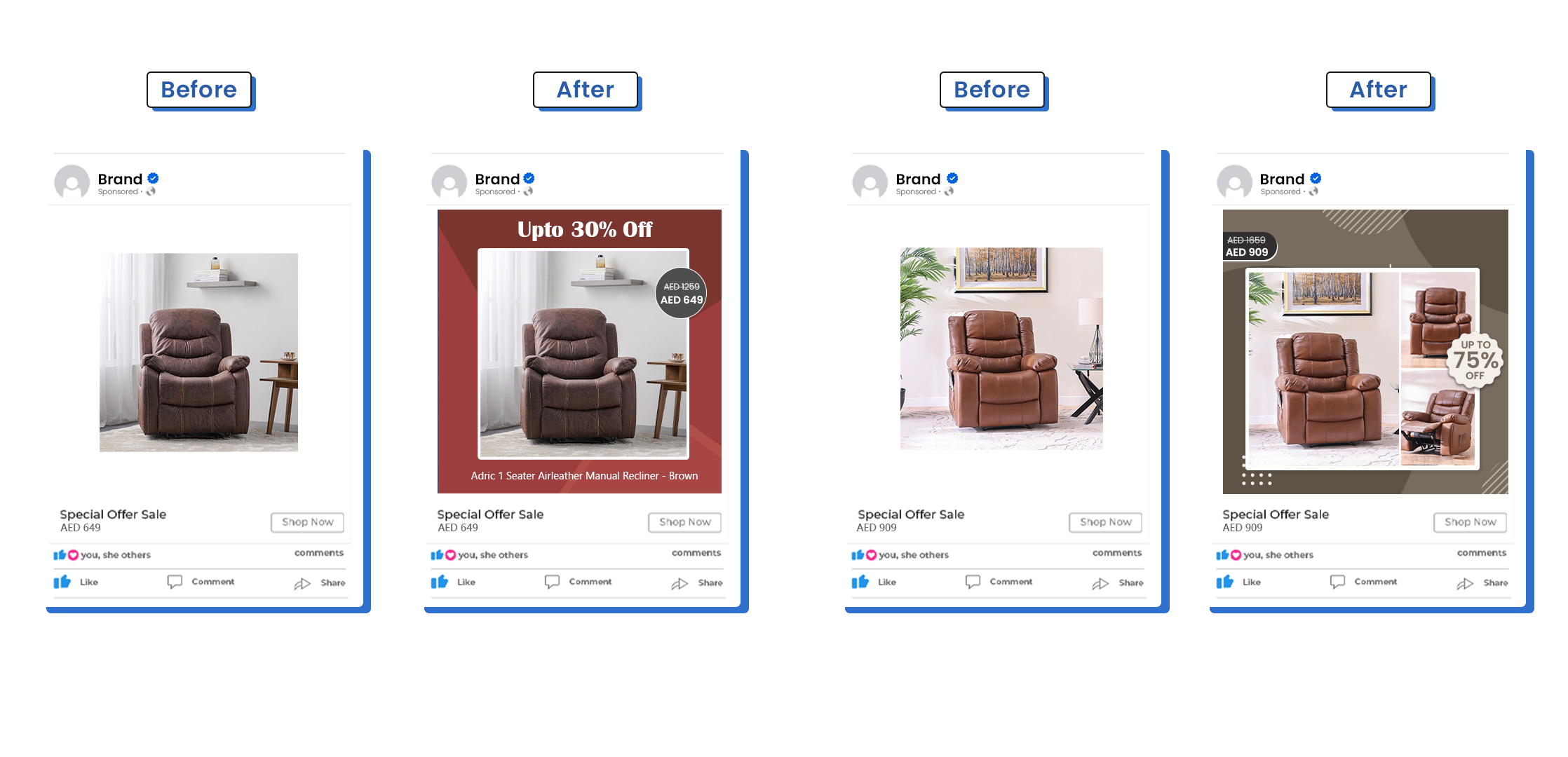 Home décor brand's compare