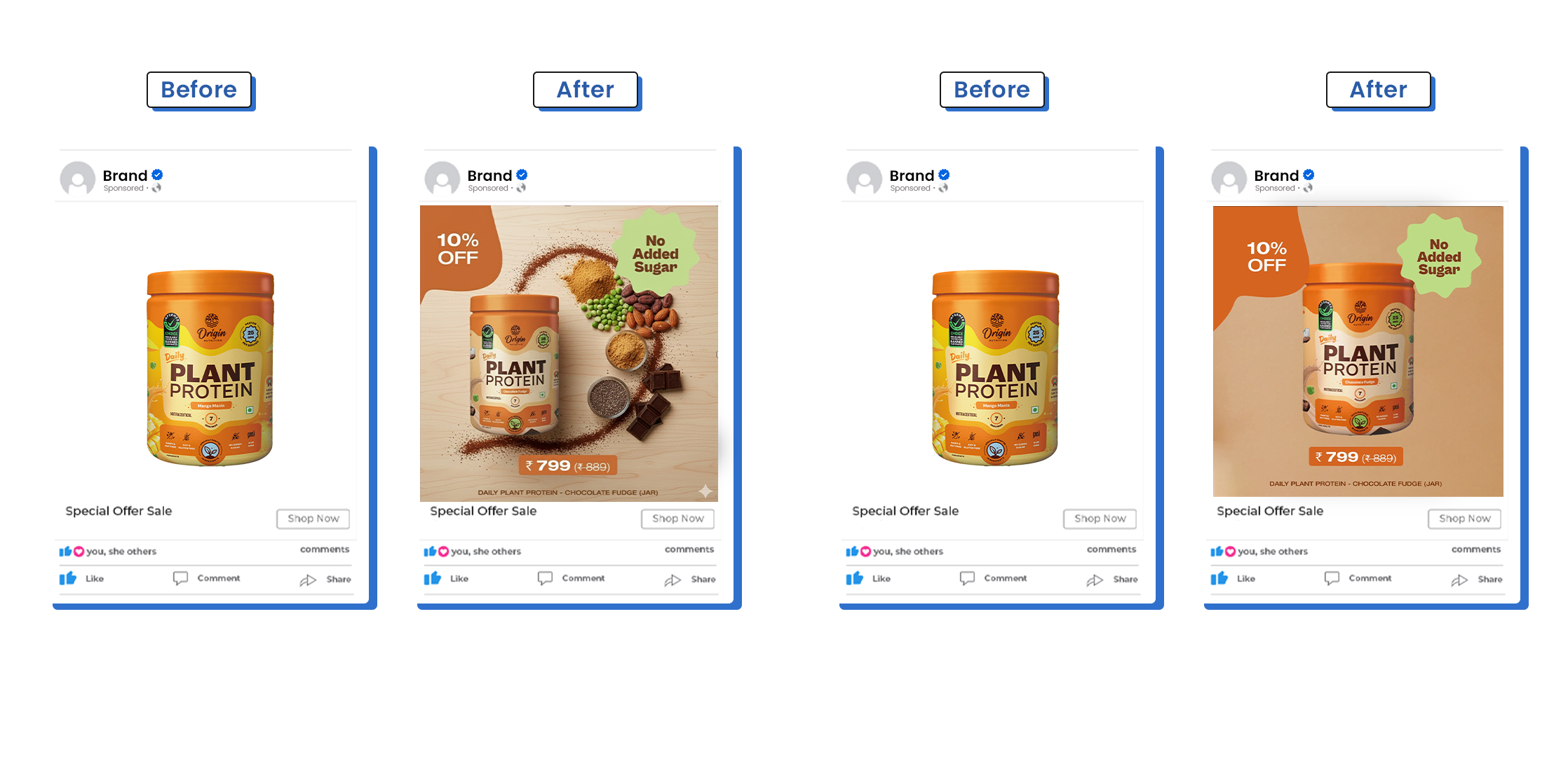 Home décor brand's compare