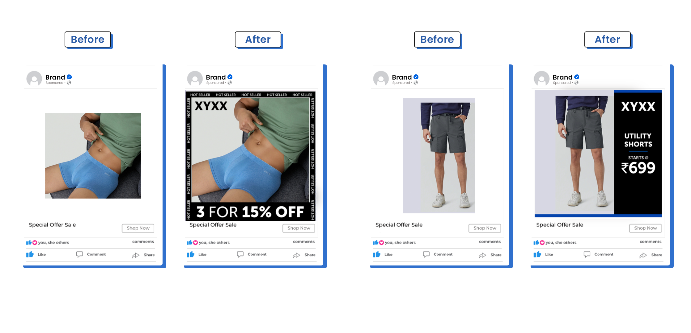 XYXX brand's compare